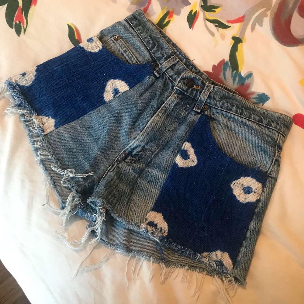 Urban Renewal Remade Mudcloth Levi’s Shorts